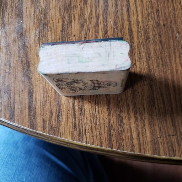 Stampin Up 1995 PATCHWORK ANGEL Rubber Stamp - Picture 6 of 6